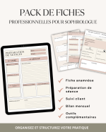 Pack de fiches professionnelles pour sophrologues